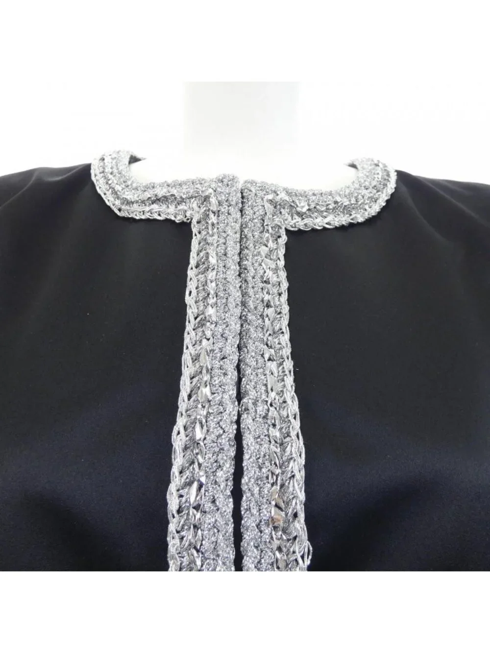 Chanel Collarless Jacket Black